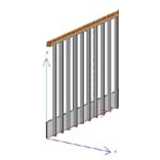 Balustrade, adjustable