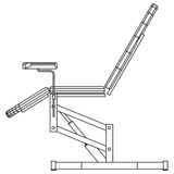 Urologists chair side view