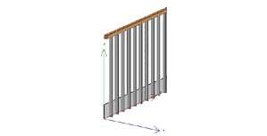 Balustrade, adjustable