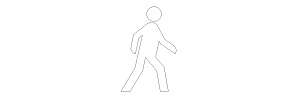 walking man sign