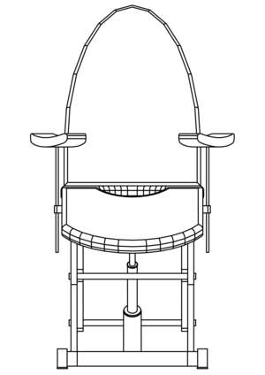 Urologists chair front view