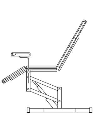 Urologists chair side view