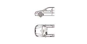 Audi A3, car top and side elevation 