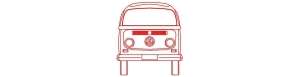 VW T2 Bus front view