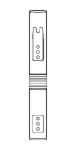 CAD Library: local transport articulated bus top elevation