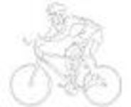 CAD Library: cyclist side elevation