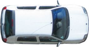 Masked Images: Car top view